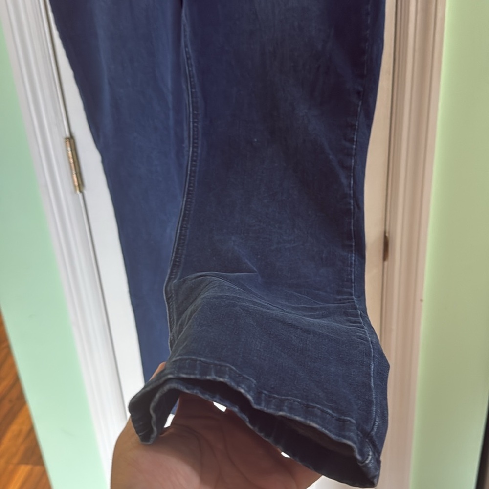 Chicos Dark Wash Perfect Stretch Pull On Jegging Skinny Jeans Chicos Size 2(14) - Picture 6 of 11